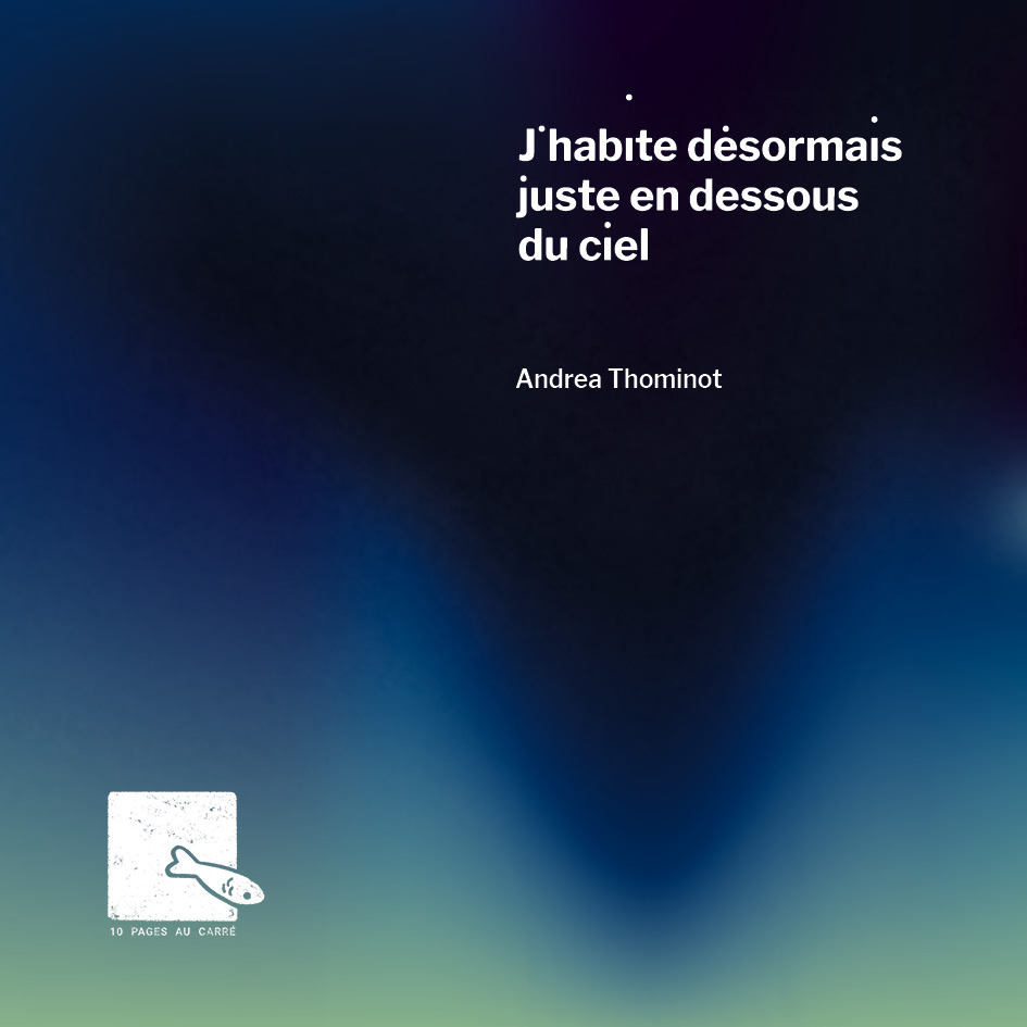 couverture j'habite désormais juste en dessous du ciel d'Andrea Thominot